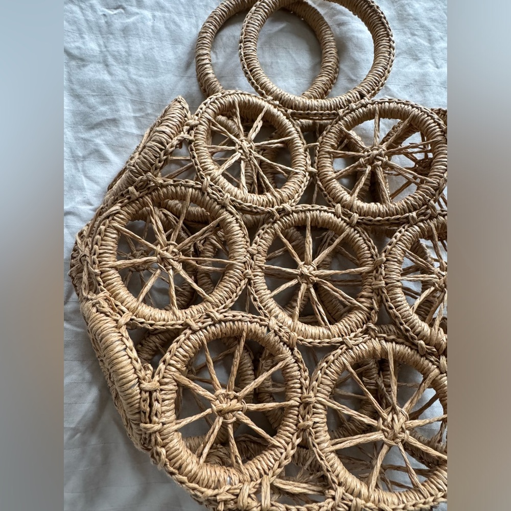 ❌ SOLD - Straw Small Lemon Bag - Picture 4 of 4